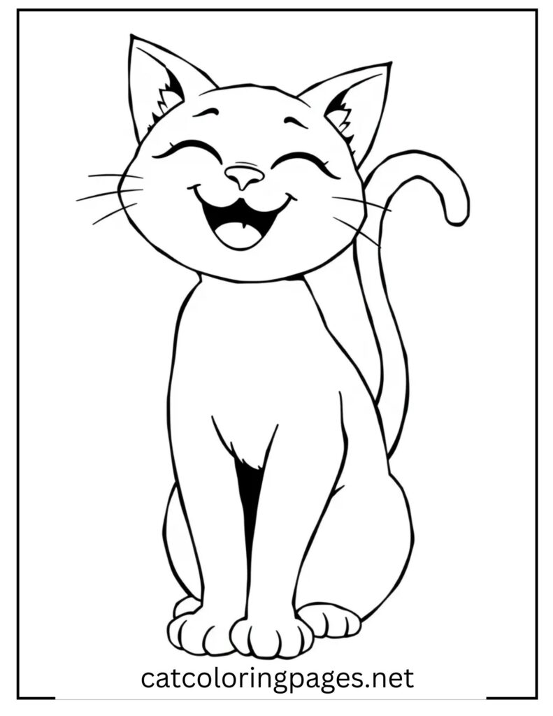 cute_cat_smiling_catcoloringpages.net