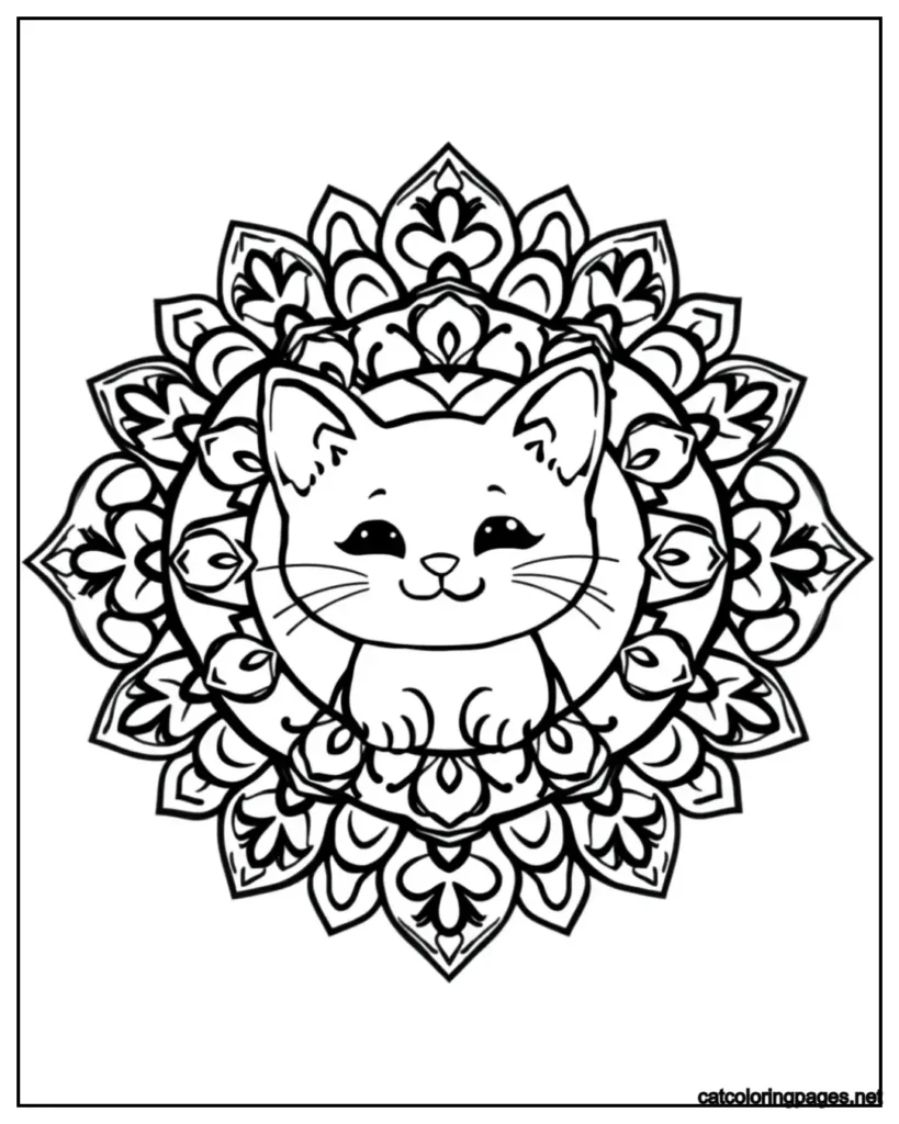 cat-mandala-coloring-page-floral-circle-pattern