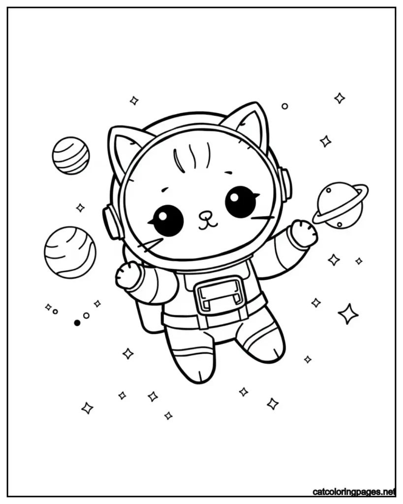 cute-kawaii-cat-coloring-pages-astronaut-cat