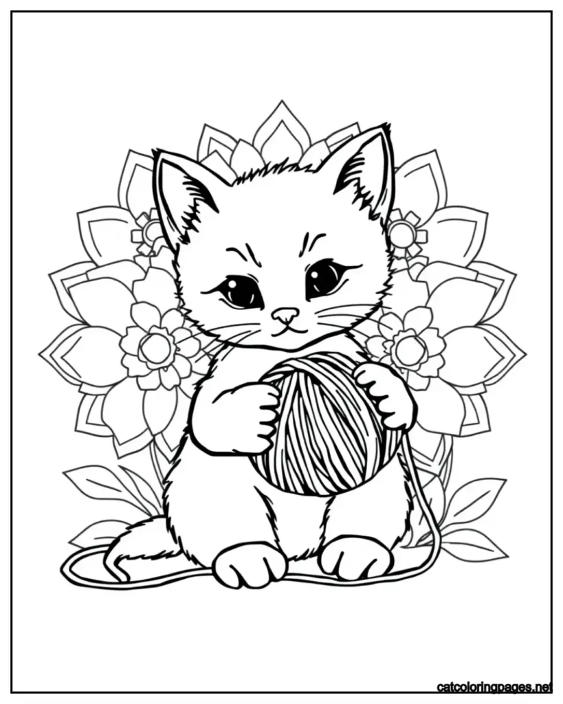 cute-mandala-cat-playing-with-yarn-coloring-page