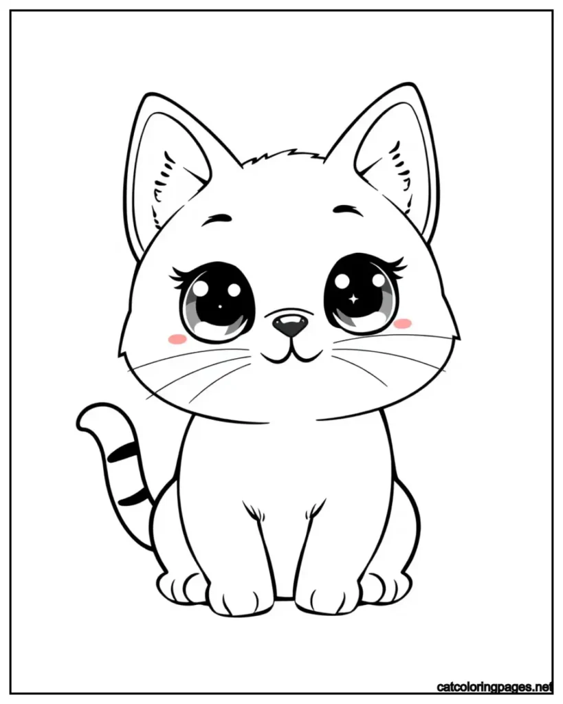 easy-kawaii-cat-coloring-page