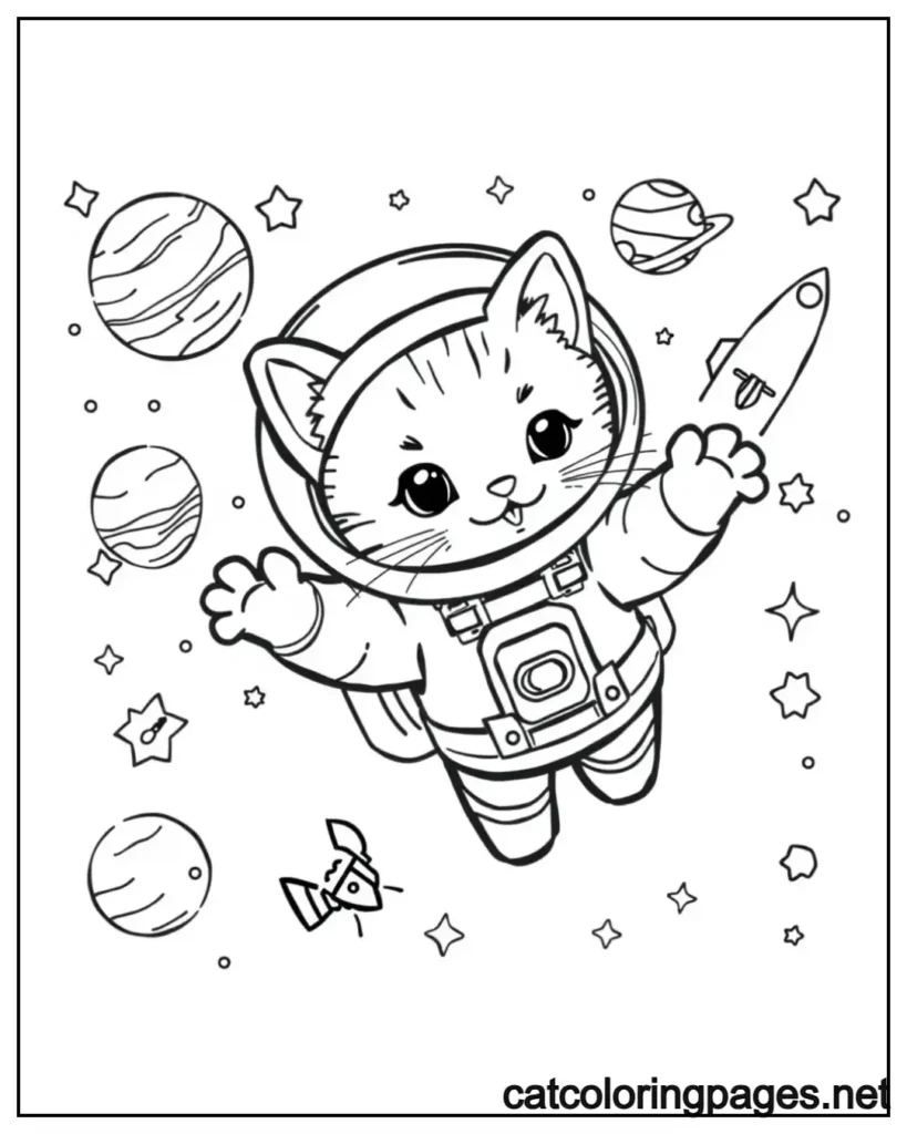 kitty-cat-coloring-pages-cat-in-space