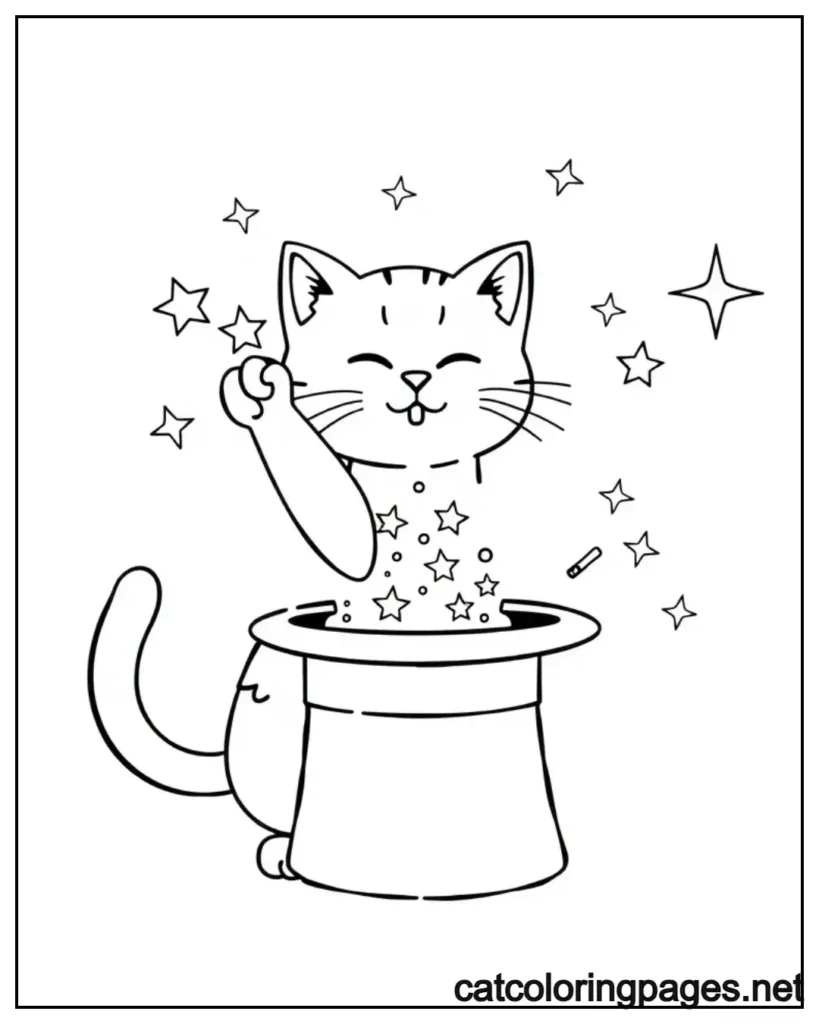 kitty-cat-coloring-pages-magician-kitty