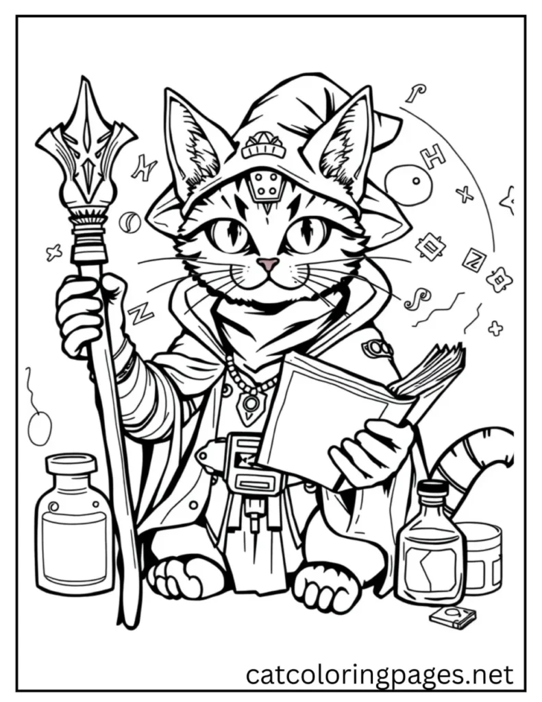 magician_adult_cat_coloring_page_02