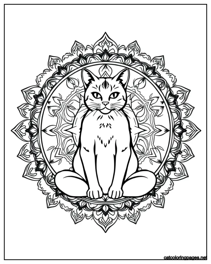 mandala-cat-coloring-page-cute-cat-in-lotus-circle