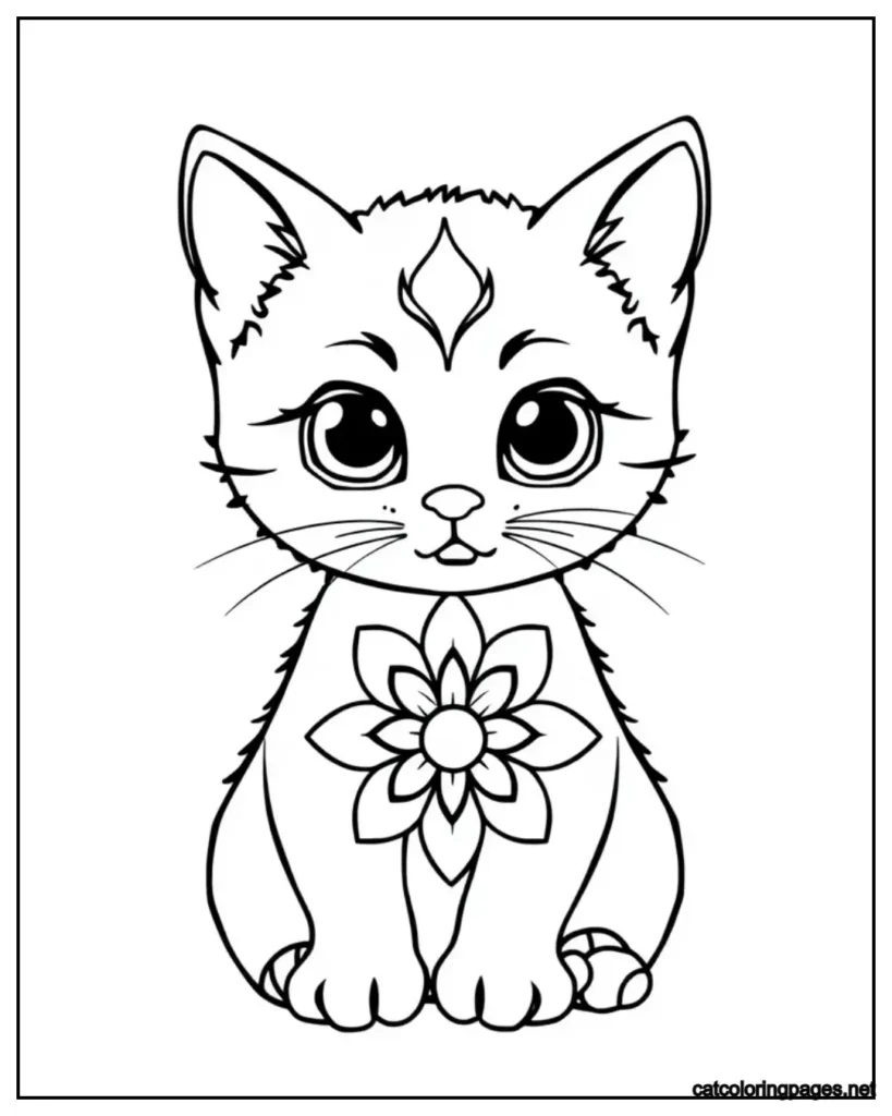 mandala-cat-coloring-page-cute-cat-with-flower-petal