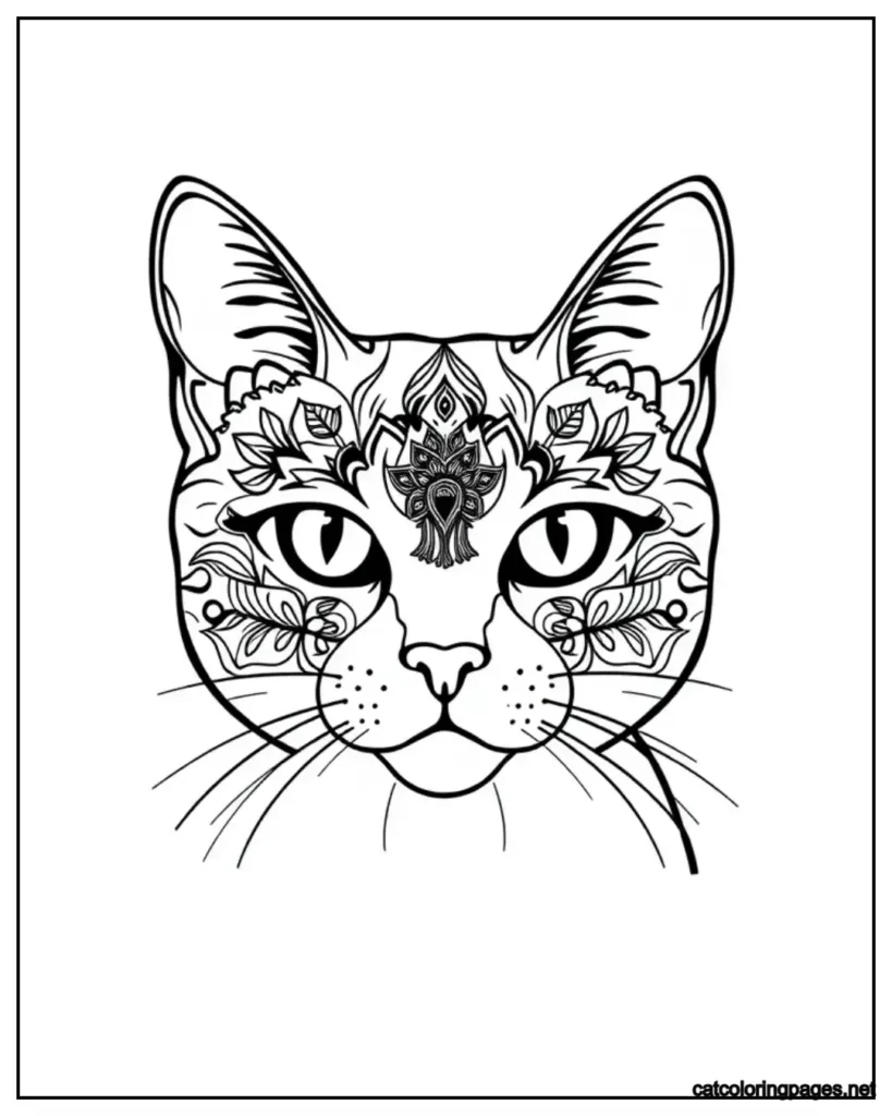 mandala-cat-coloring-page-simple-cat-face-design