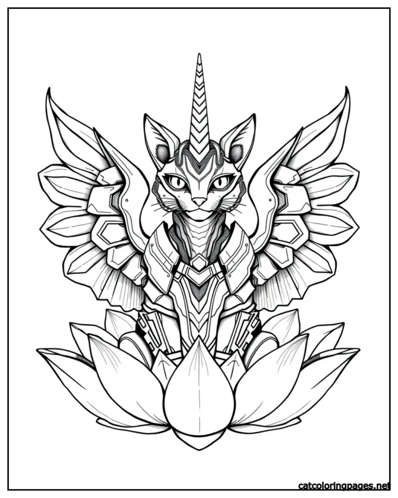 mandala-cat-unicorn-cat-coloring-page-floral-pattern