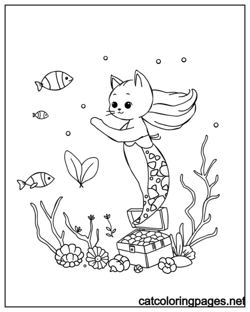 mermaid-kitty-cat-coloring-pages