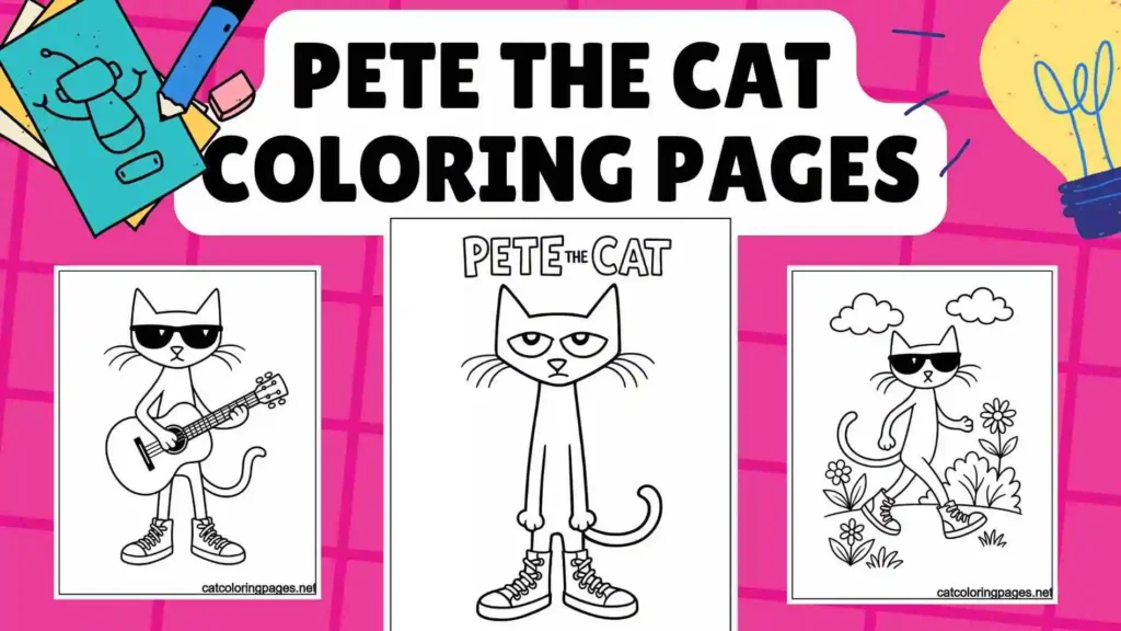 pete the cat coloring pages