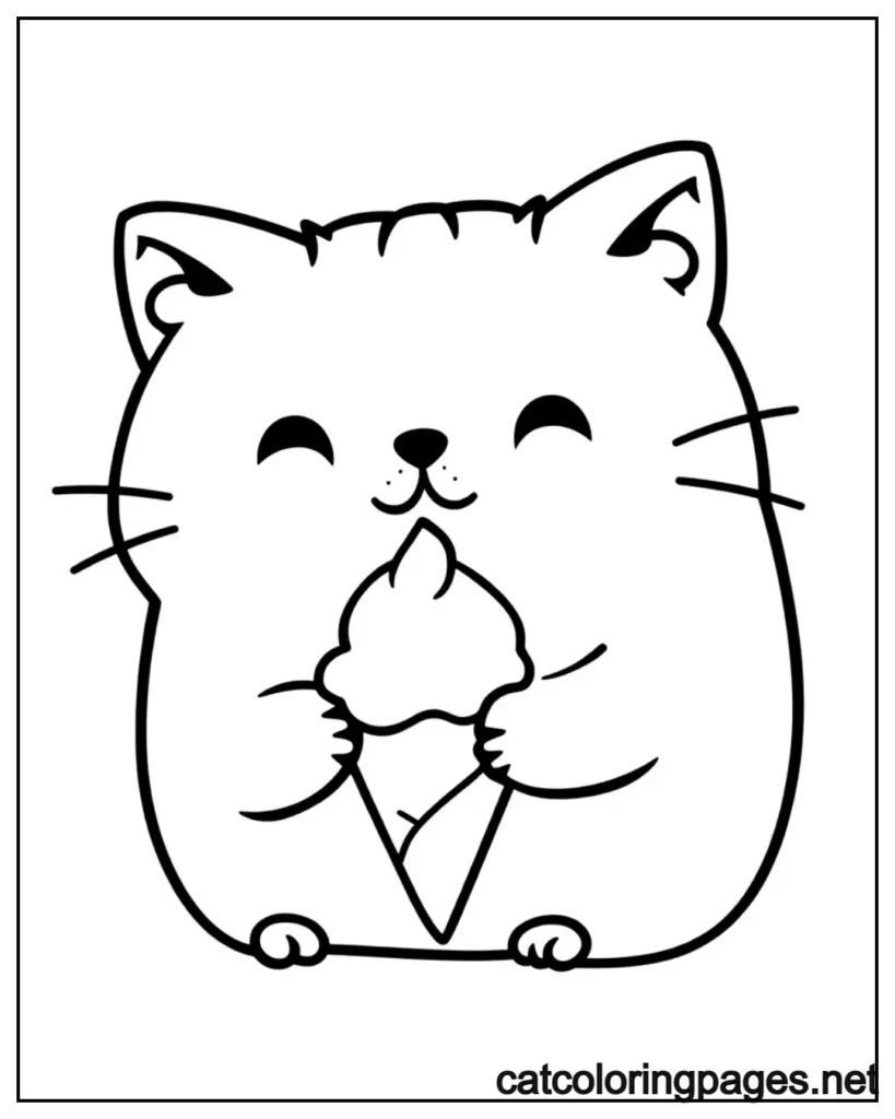 pusheen-cat-coloring-pages-cat-eating-ice-cream