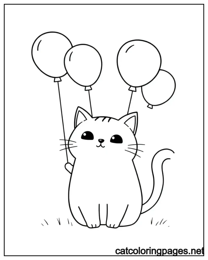 pusheen-cat-coloring-pages-cat-holding-balloons