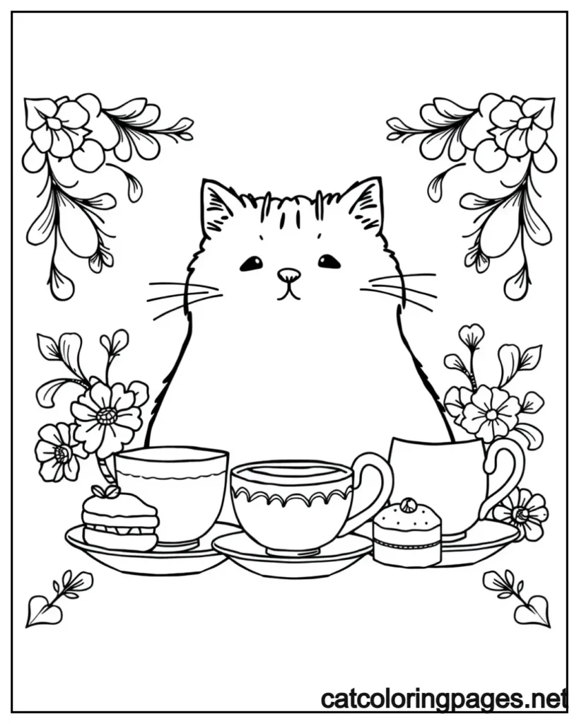 pusheen-cat-colornig-pages-cat-eating