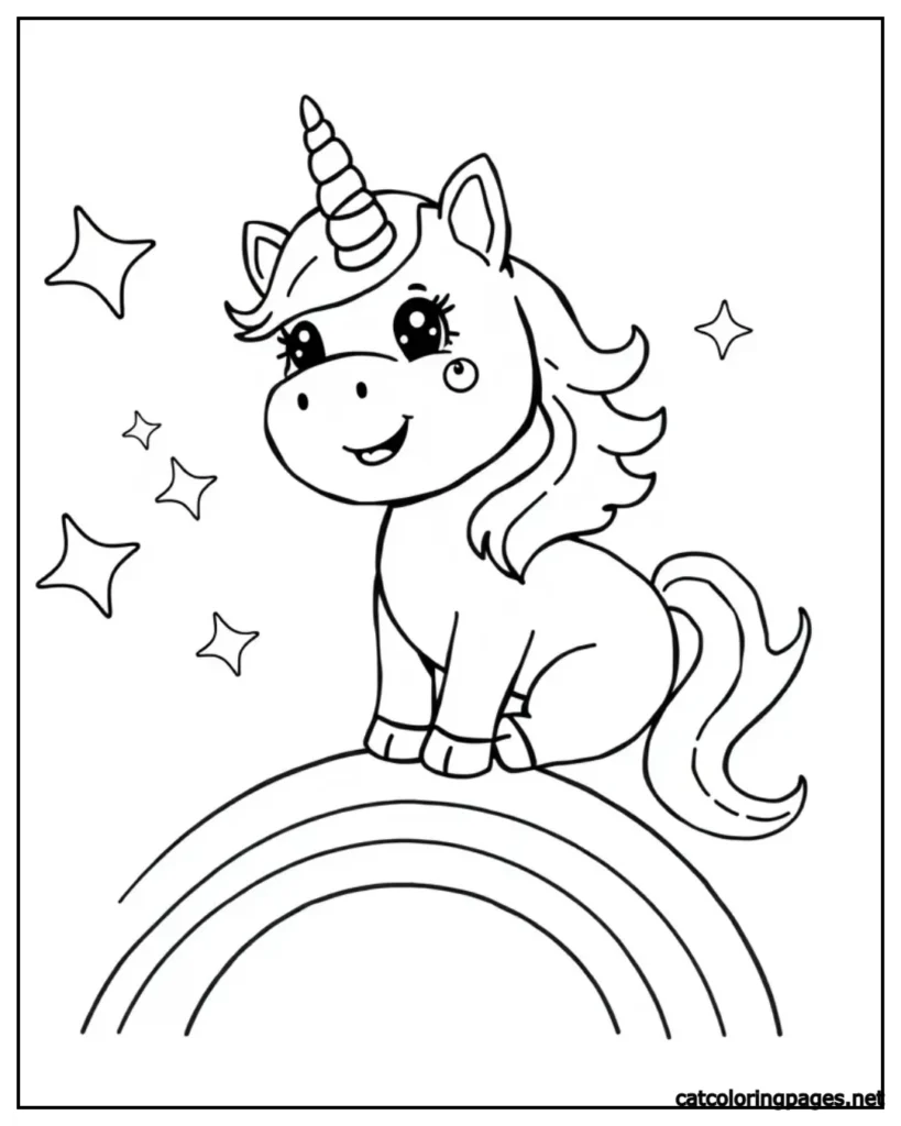 rainbow-and-unicron-cat-coloring-page