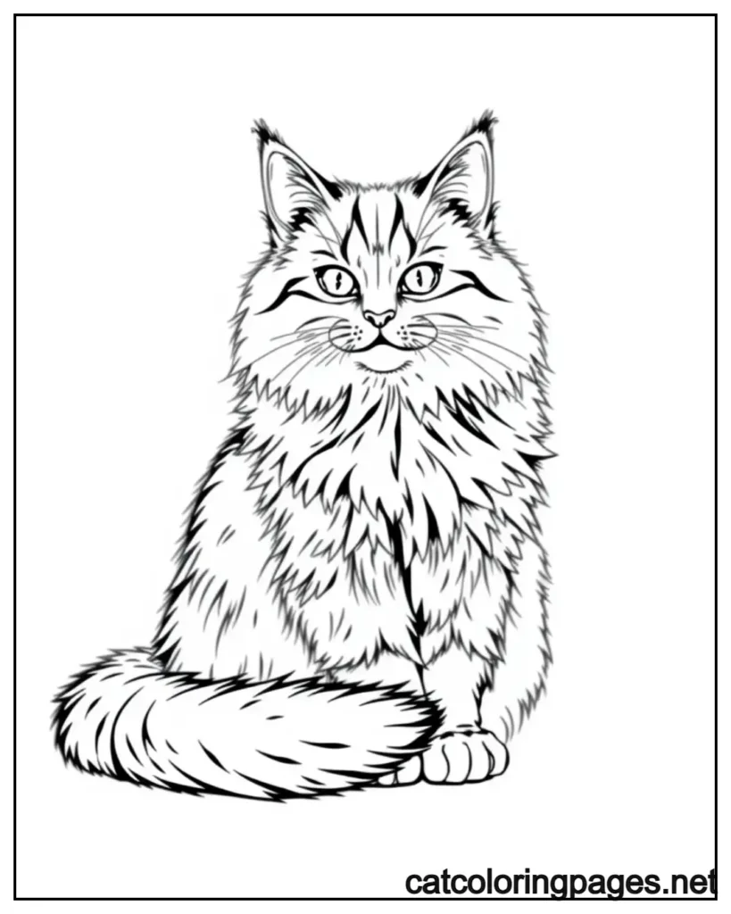 realistic-fluffy-kitty-cat-coloring-page
