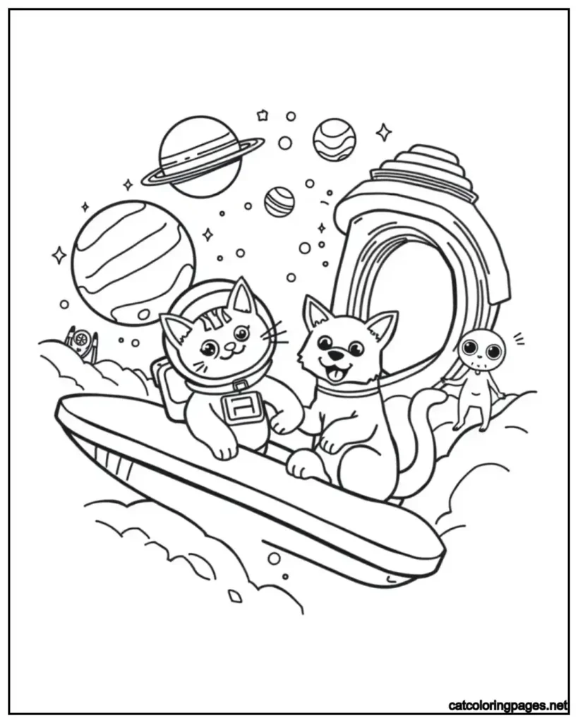 scientist-cat-and-dog-coloring-page