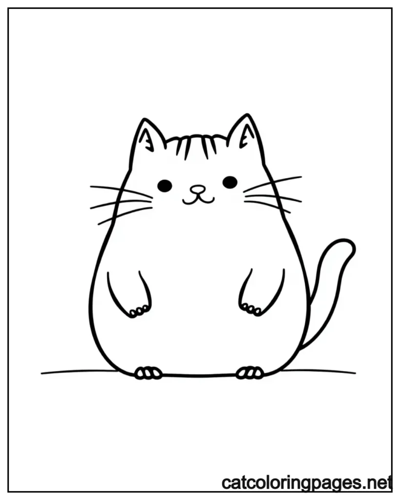 simple-pusheen-cat-coloring-pages