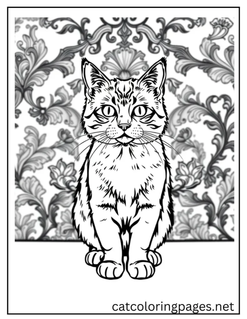 adult-cat-with-flowers_pattern_background