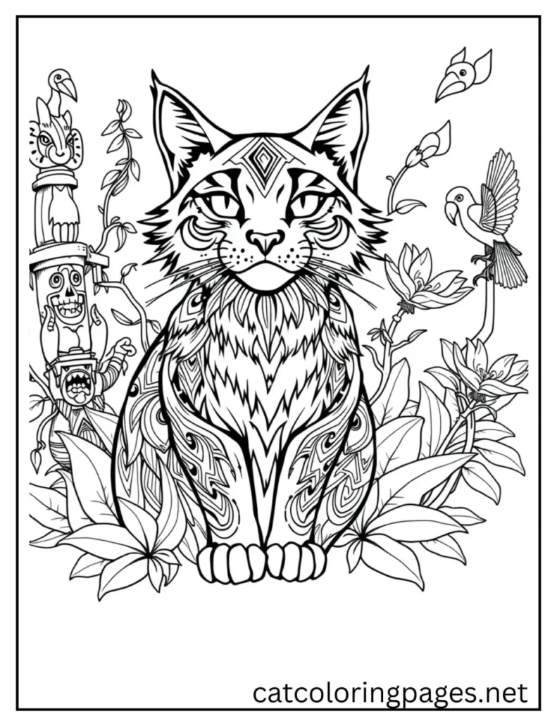 tribal jungle cat