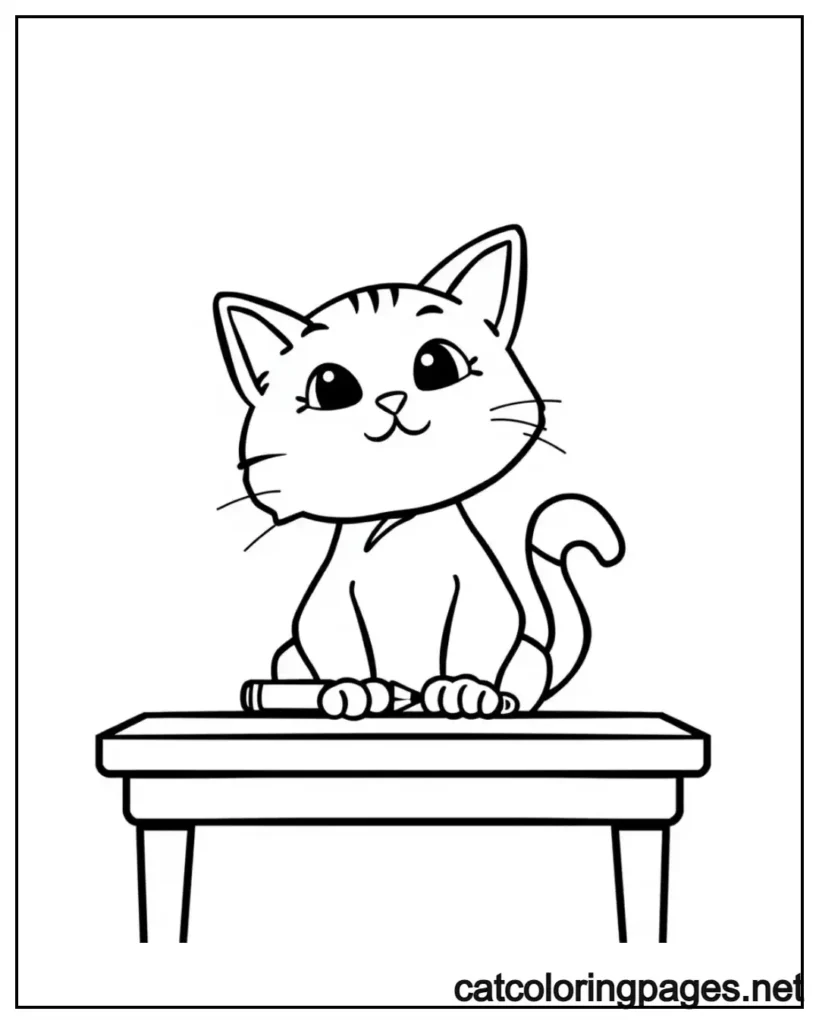 easy-cat-coloring-pages-cat-in-school