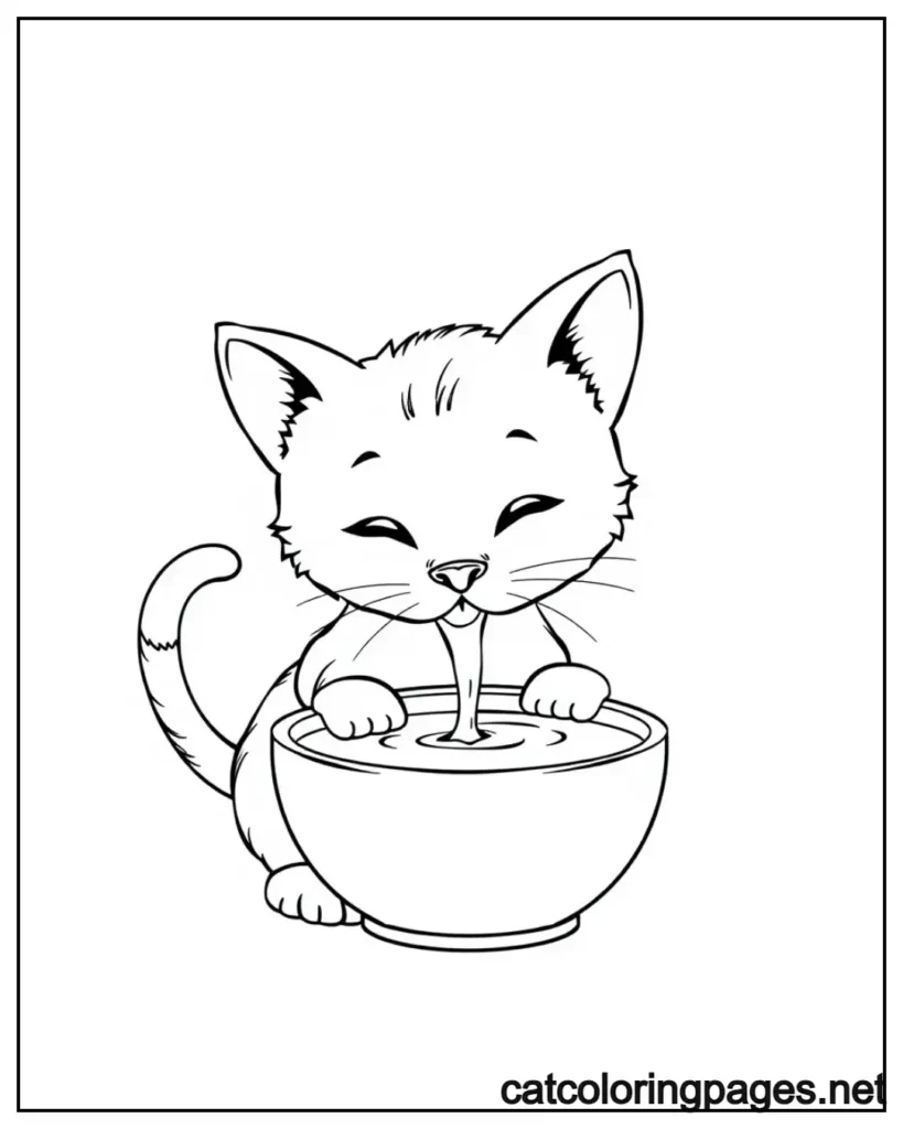 easy-cat-coloring-pages-drinking-milk