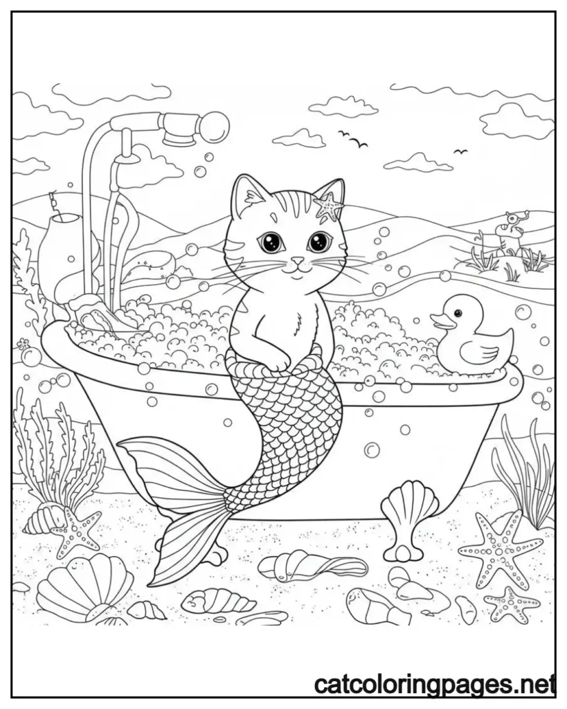 gabby-cat-coloring-pages-mercat-in-a-bathtub