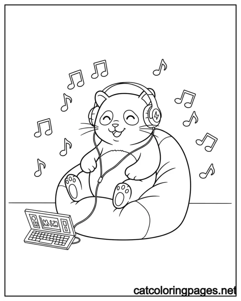 gabby-cat-coloring-pages-smiling-panda-cat-sitting