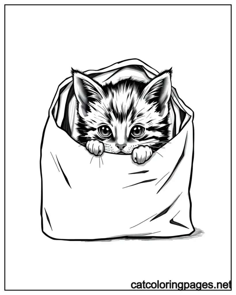 realistic-cat-coloring-pages-wrapped-in-paper