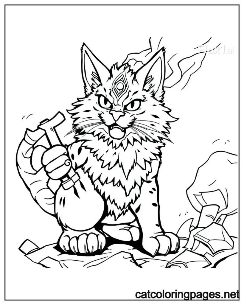 warrior-cat-coloring-pages-cat-holding-axe-in-angry-mode