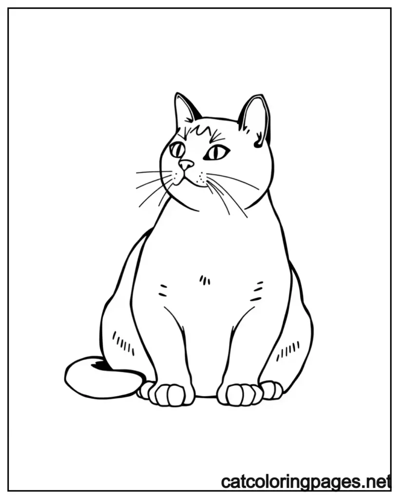 simple-and-easy-realistic-cat-coloring-pages