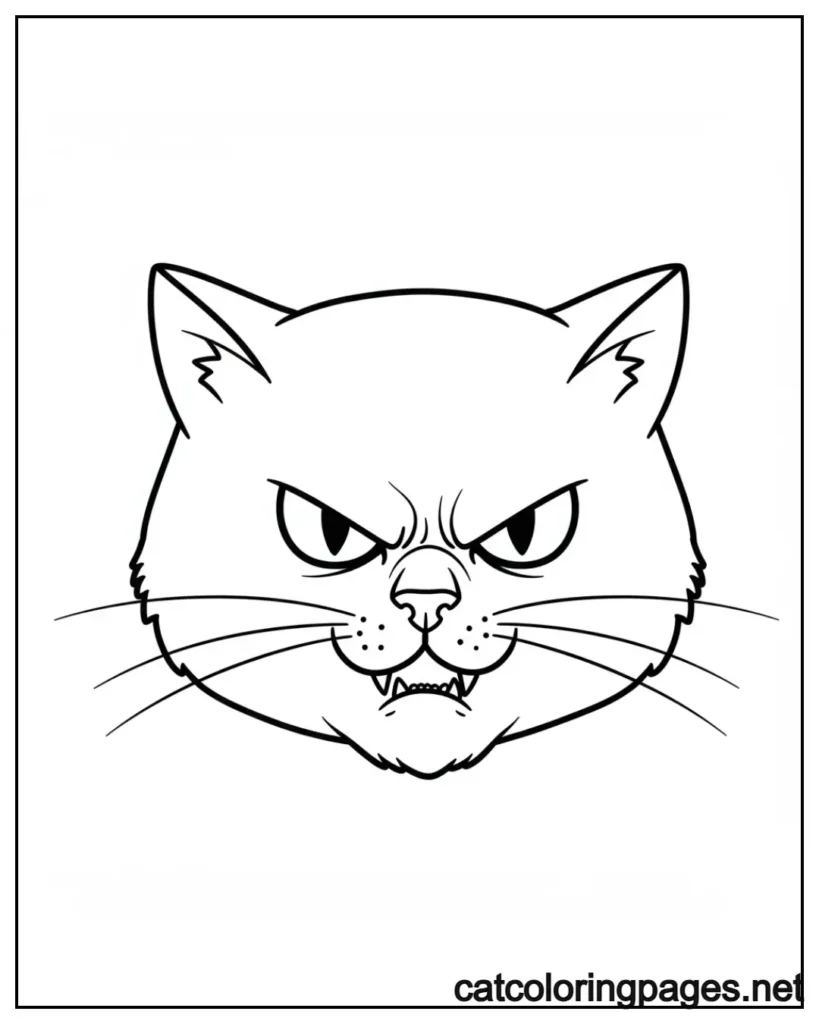 simple-warrior-cat-face-coloring-page