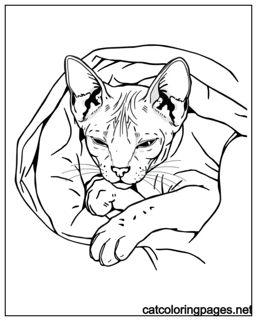 sphynx-realistic-cat-coloring-pages