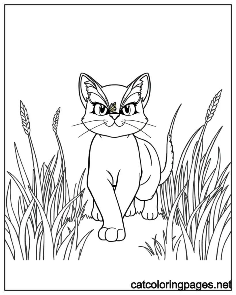 warrior-cats-coloring-pages-butterfly-sitting-on-warrior-cat-nose