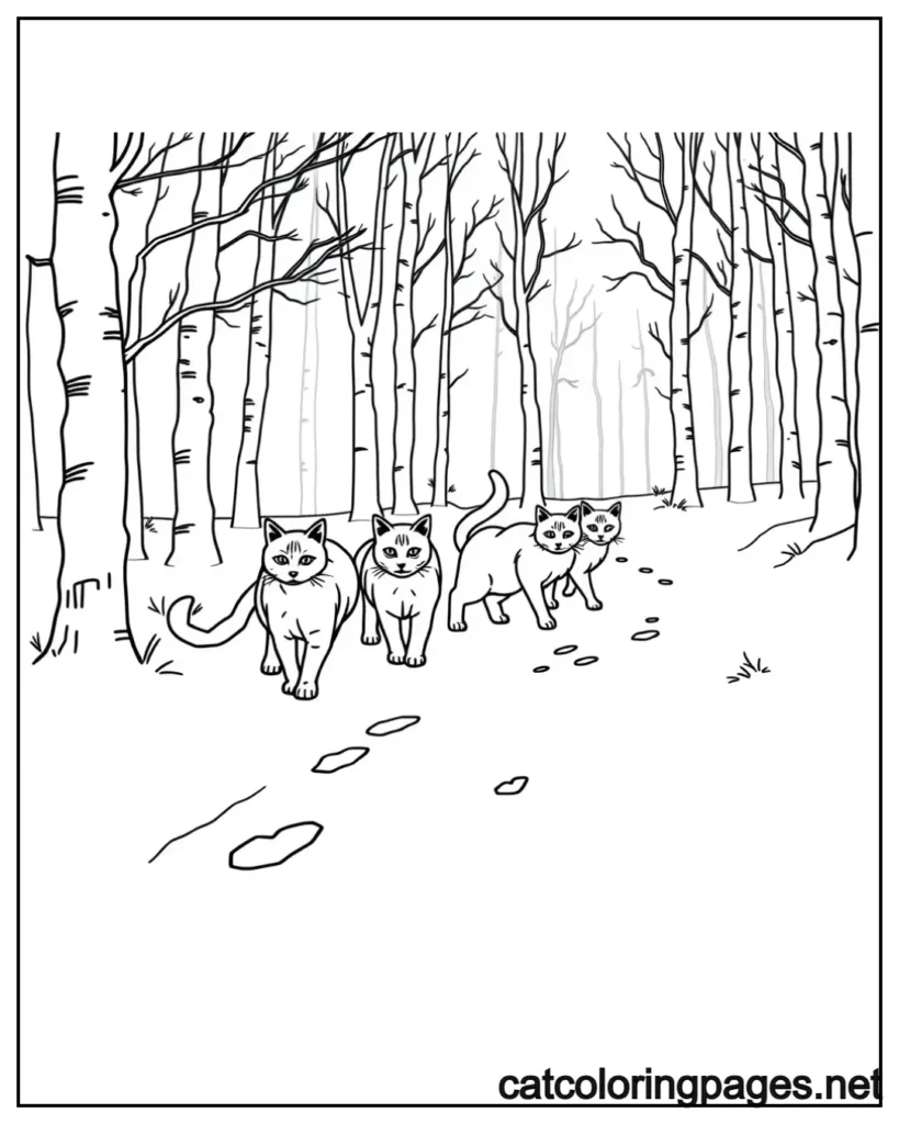 warrior-cats-coloring-pages-cat-in-forest