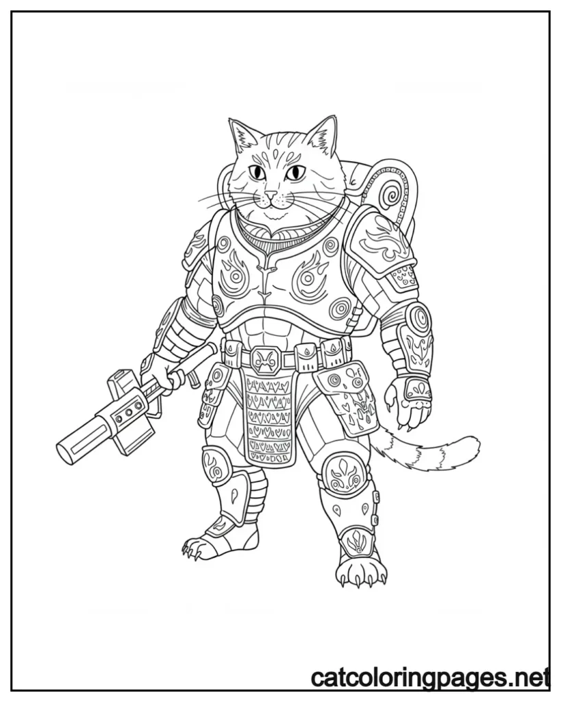 warrior-cats-coloring-pages-knight-cat-in-war-dress
