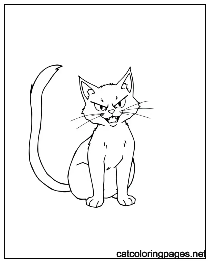 warrior-cats-coloring-pages-simple-cat-with-big-tail